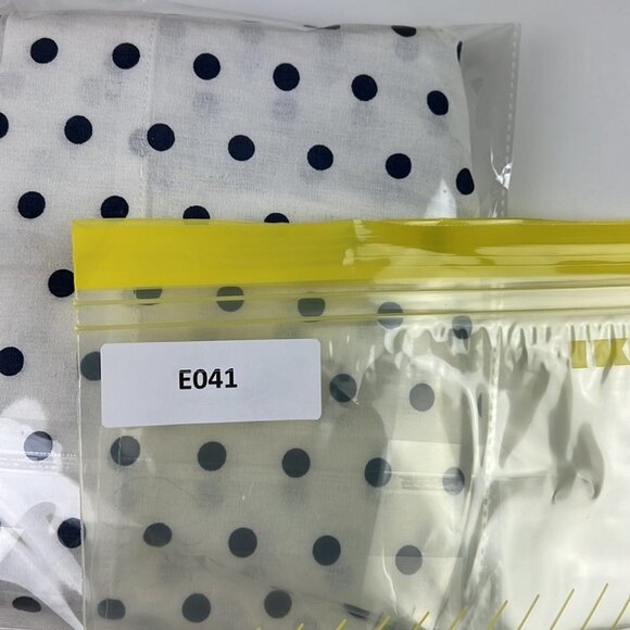 Nwt Olivaceous White Flared Shorts with Navy Polka Dots - Picture 8 of 8